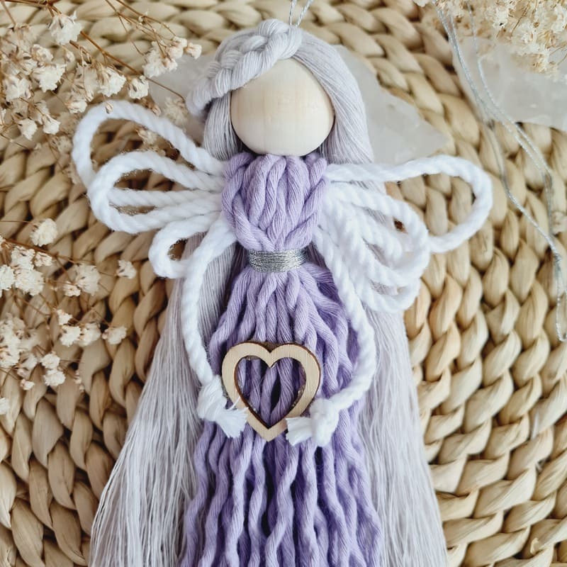 Anděl macramé Levander