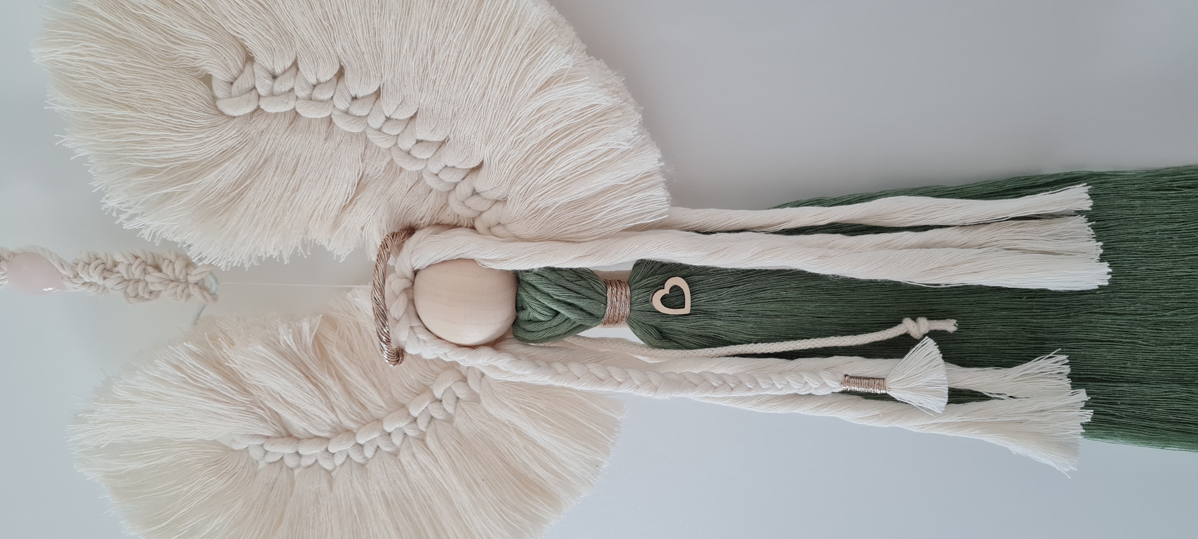 Osobní anděl macramé na míru se záměrem