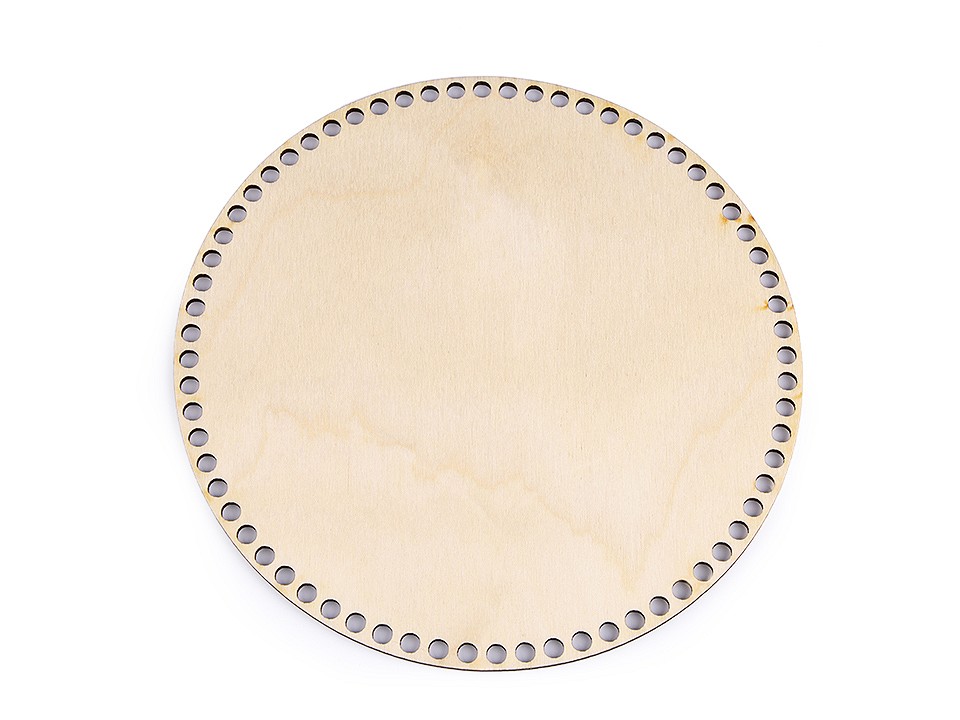 Dřevěná dna na háčkované košíky