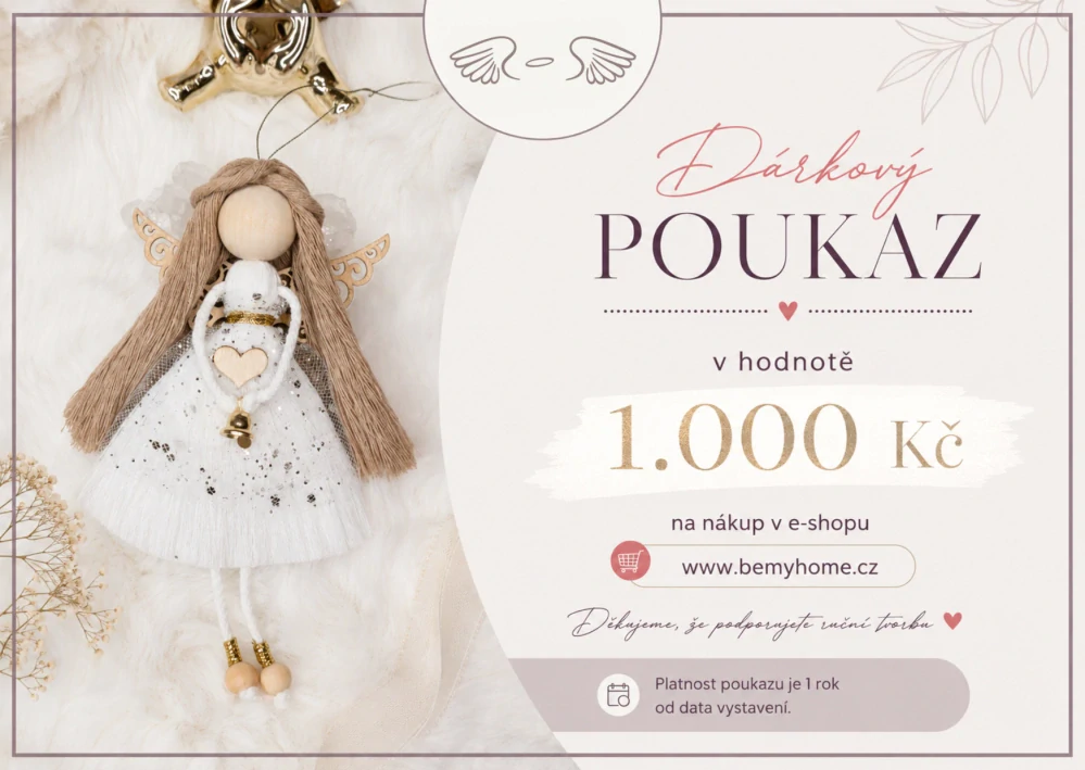 Dárkový poukaz - 1000 Kč
