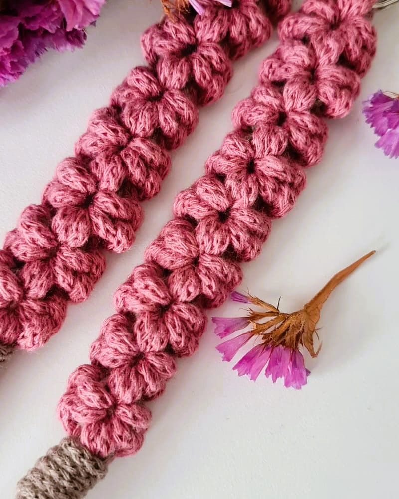 Klíčenka macramé KYTIČKY Blossom 