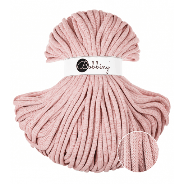 BOBBINY ŠŇŮRY JUMBO GLOSSY PASTEL PINK