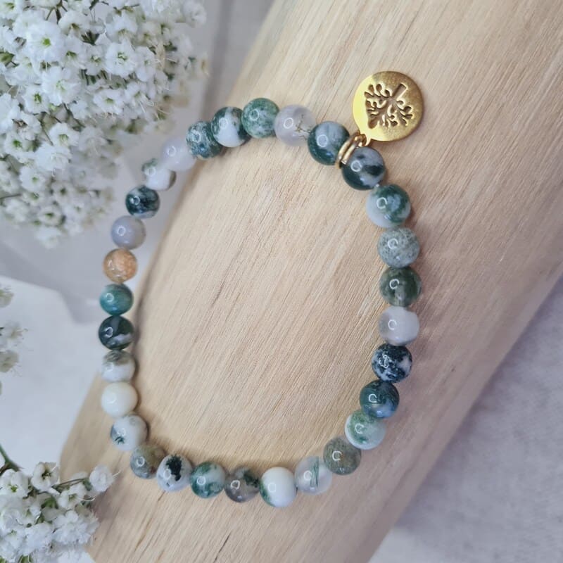 Minerální náramek HARMONIE 6 mm (ochrana, rovnováha, vztah k sobě samému, příroda)