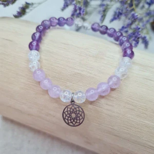 Náramek Sahasrara 6 mm (ochrana, intuice, komunikace, harmonie)