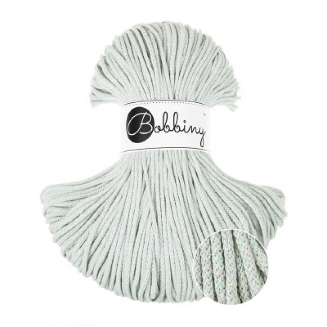 BOBBINY ŠŇŮRY JUNIOR GLOSSY -MILKY GREEN