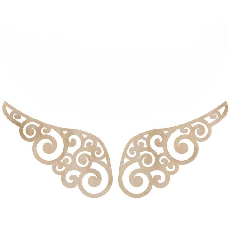 Dřevěný výřez andělské křídlo č.3