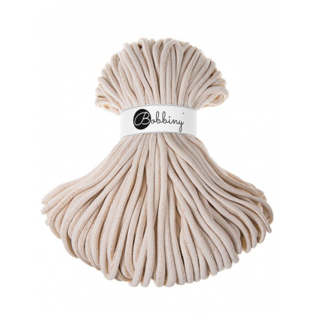 BOBBINY ŠŇŮRY JUMBO NATURAL SE ZLATOU NITKOU (GOLDEN NATURAL)