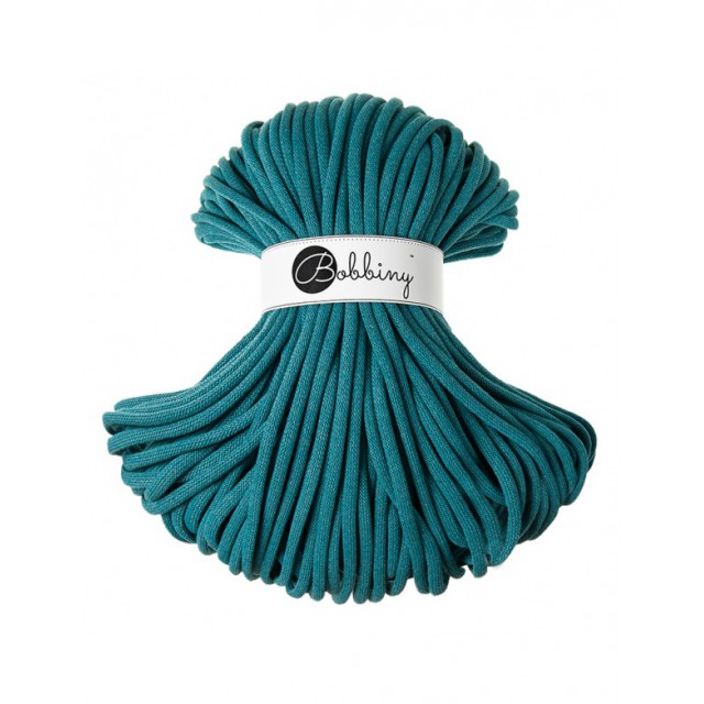 BOBBINY ŠŇŮRY JUMBO MOŘE (TEAL)