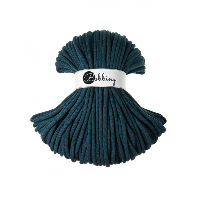 BOBBINY ŠŇŮRY JUMBO PETROL (PEACOCK BLUE)