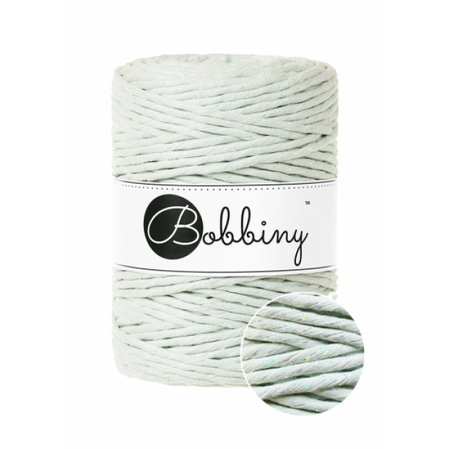 MACRAME XXL GLOSSY MILKY GREEN