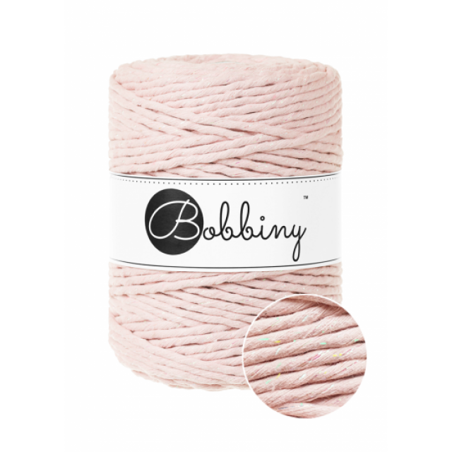 MACRAME XXL GLOSSY PASTEL PINK