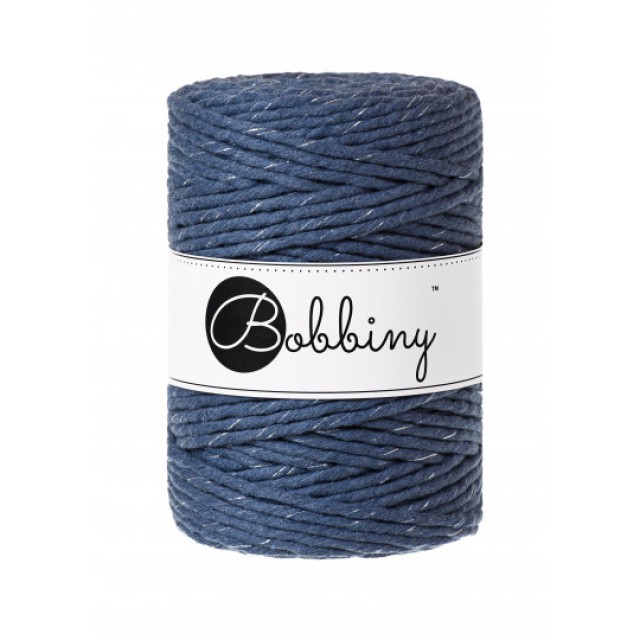 MACRAME XXL JEANS SE STŘÍBRNOU NITKOU (SILVERLY JEANS)