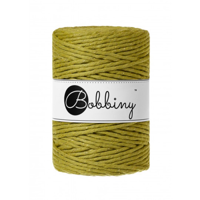 MACRAME XXL KIWI SE ZLATOU NITKOU (GOLDEN KIWI)