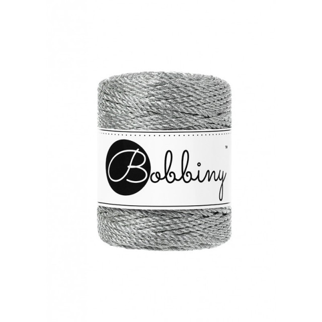 MACRAME 3PLY REGULAR METALLIC SILVER