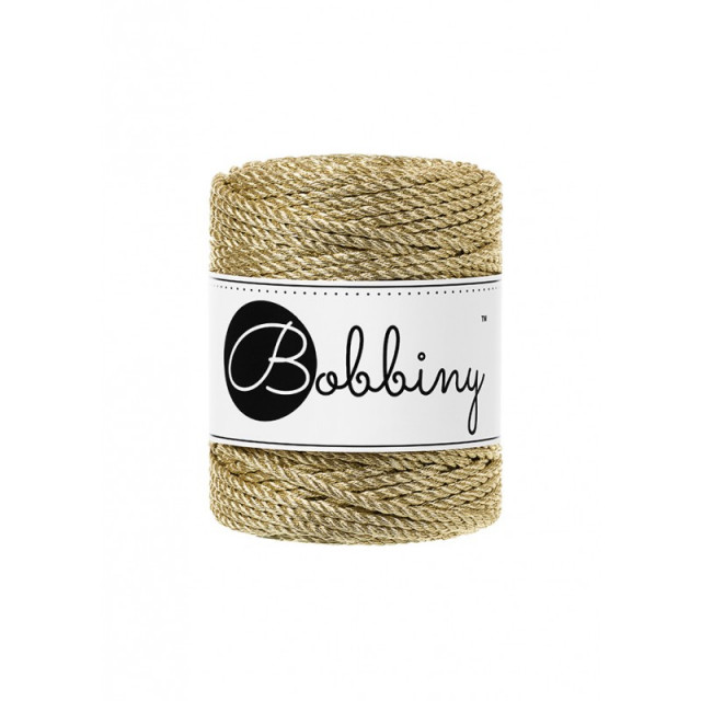 MACRAME 3PLY REGULAR METALLIC GOLD