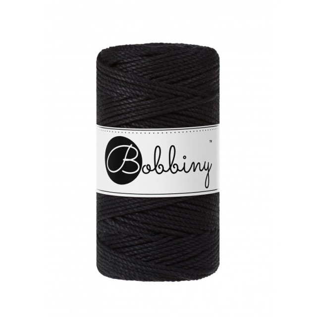 MACRAME 3PLY REGULAR ČERNÁ (BLACK)