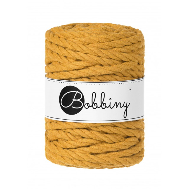 MACRAME 3PLY 9MM HOŘČICE