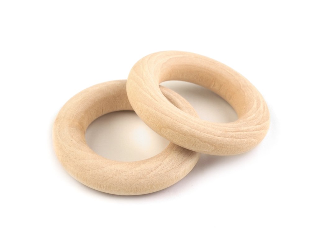 Dřevěný kroužek - přírodní - Ø15 mm