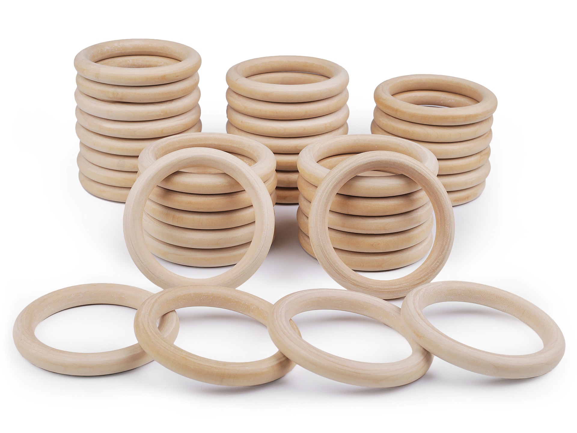 Dřevěný kroužek - přírodní - Ø112 mm