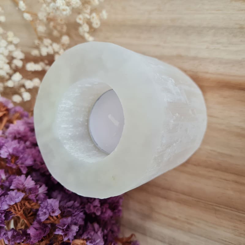 Selenit svícen surový (zklidnění, uvolnění, meditace, jasnozřivost)