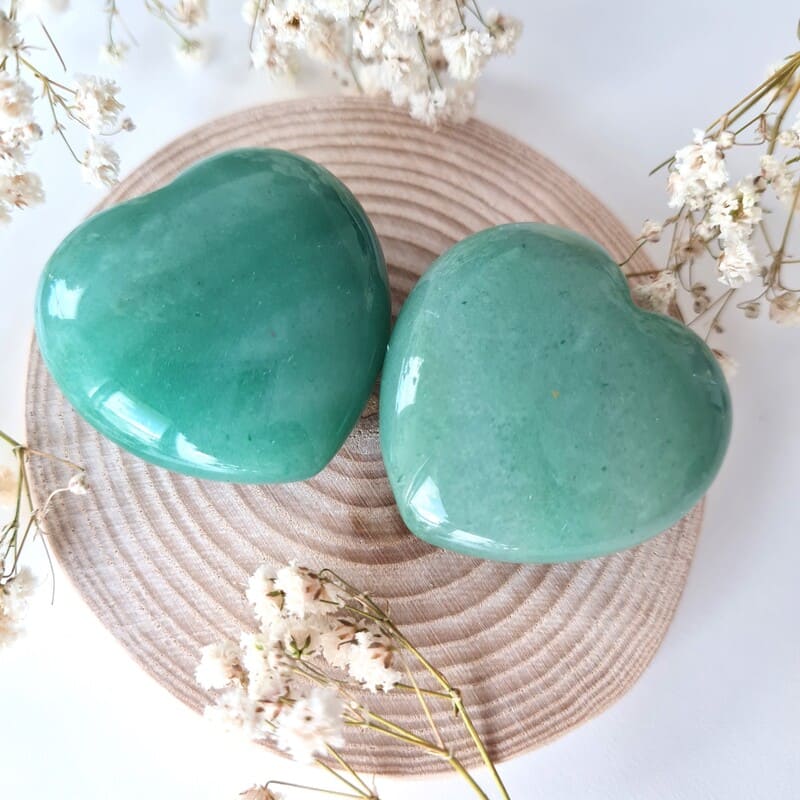 Avanturín srdíčko 4 cm (štěstí, prosperita, vedení po správné cestě)