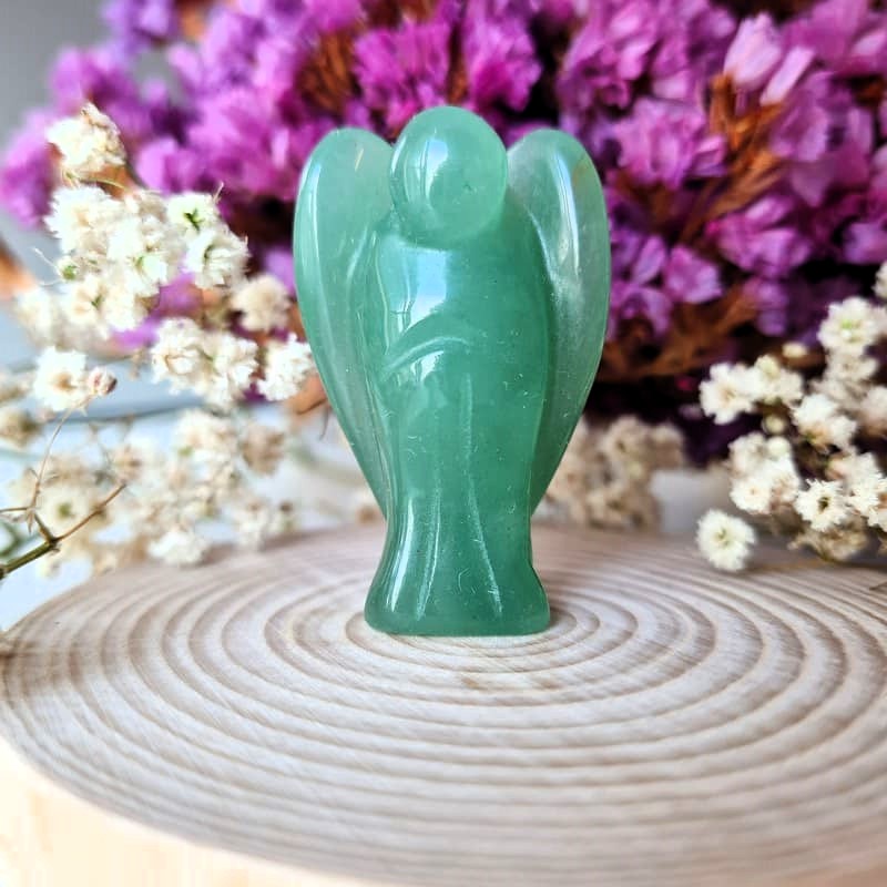 Avanturín anděl 4 cm (štěstí, prosperita, vedení po správné cestě)