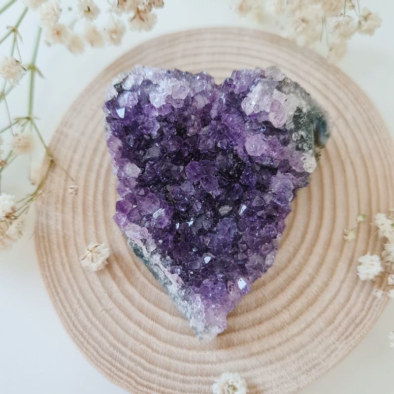 Ametyst drúza srdíčko Uruguay (ochrana, harmonie, čištění prostoru)