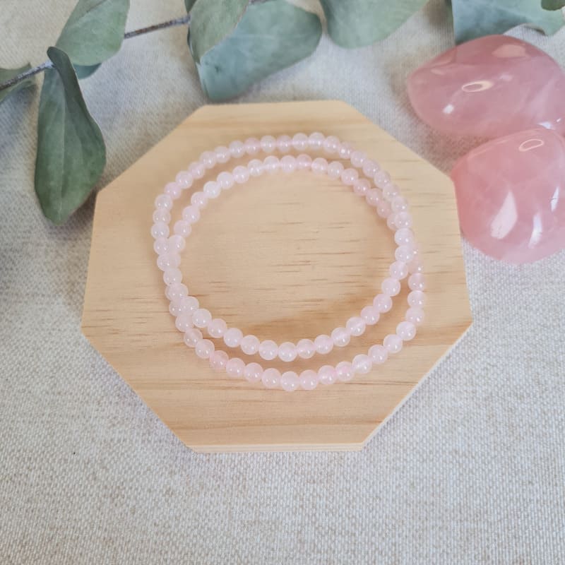 Růženín dětský náramek 4 mm (sebeláska, vztahy, partnerství)