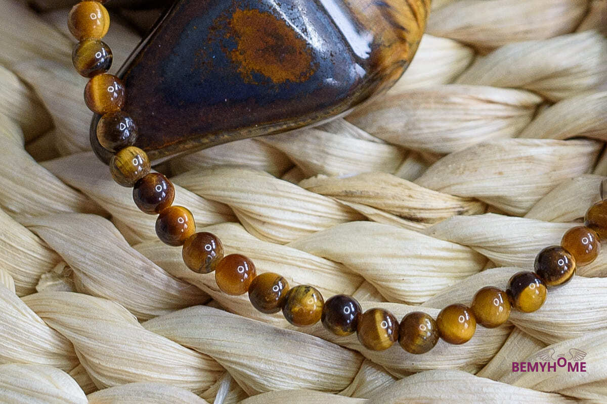 Tygří oko dětský náramek 4 mm (ochrana, koncentrace, pozitivní myšlenky, odvaha)  dámský/pánský