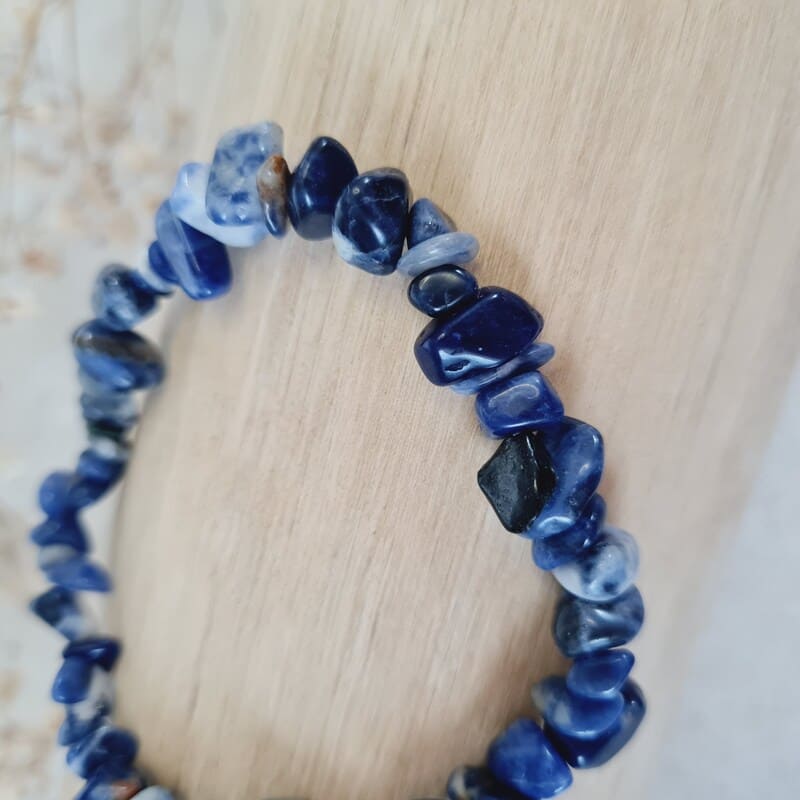 Sodalit sekaný náramek (komunikace, intuice, soustředění, sebevyjádření, duchovní vedení)