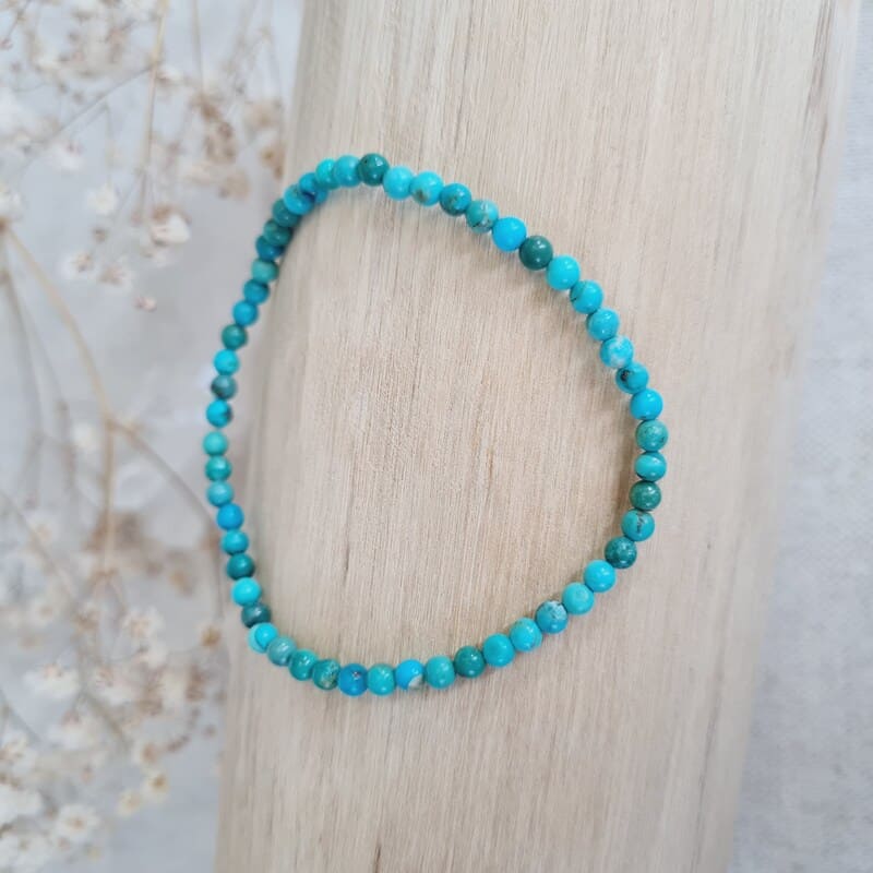 Tyrkys náramek 3,5 mm AA kvalita (komunikace, klid, štěstí, prosperita)