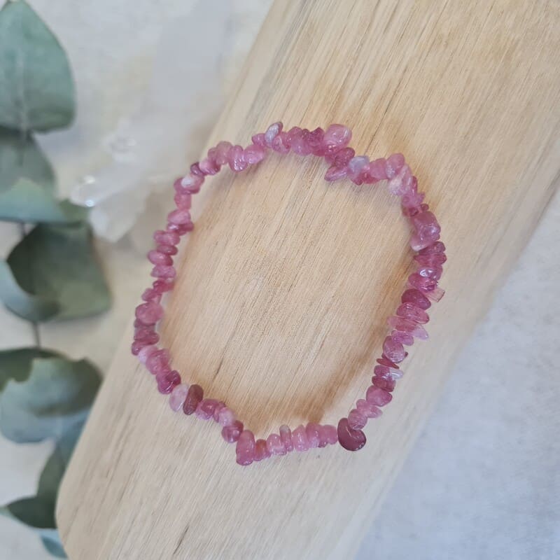 Rubelit sekaný dětský náramek AA kvalita (láska, ženství, hluboké léčení, empatie)