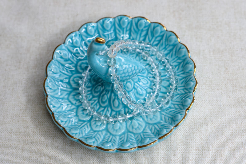 Křišťál náramek 6 mm kvalita AA (ochrana, síla, jasnozřivost)