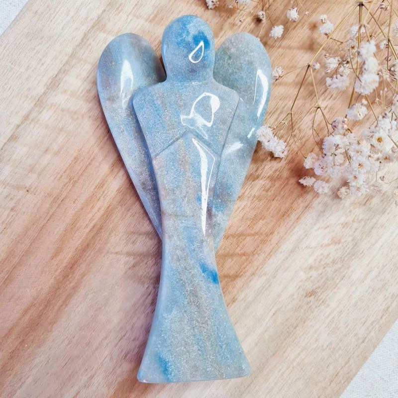Trolleit anděl 15 cm ručně broušený (uzemnění, zesílení energie, sebepoznání, harmonie)