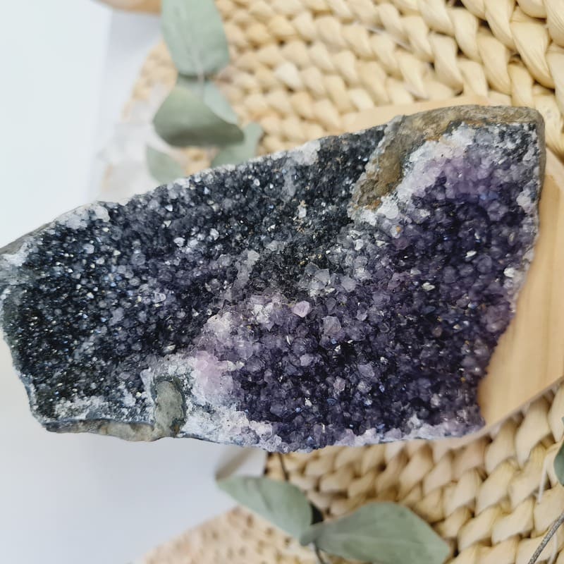 Ametystová drúza - 0,734 kg č.14 (ochrana, harmonie, čištění prostoru)