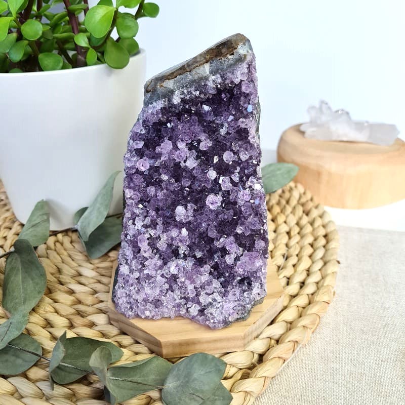 Ametystová drúza - 0,880 kg č.15 (ochrana, harmonie, čištění prostoru)