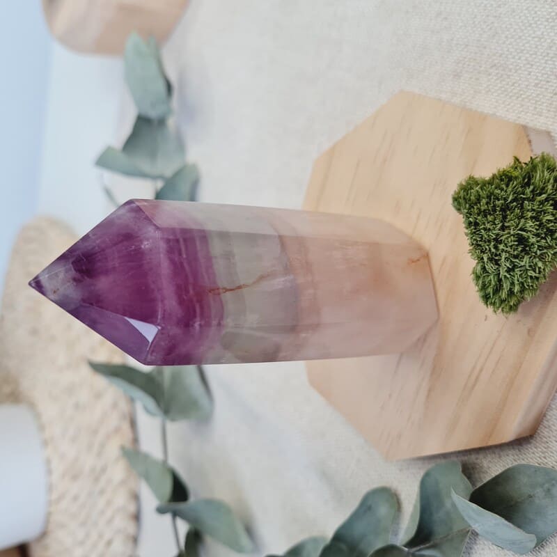 Fluorit špice obelisk č.1 (ochrana, paměť)