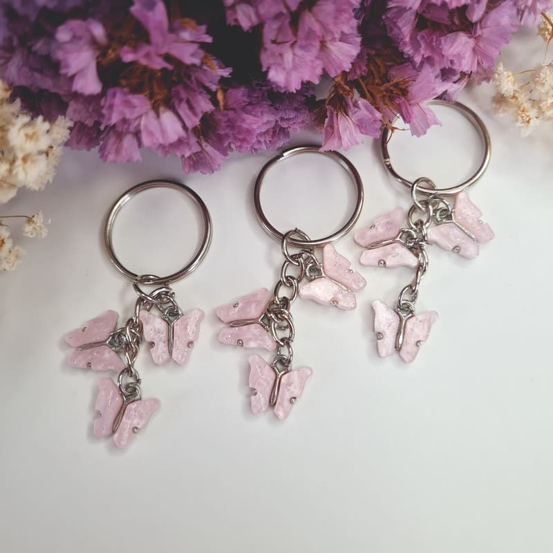 Klíčenka Motýlek perleťový 3ks