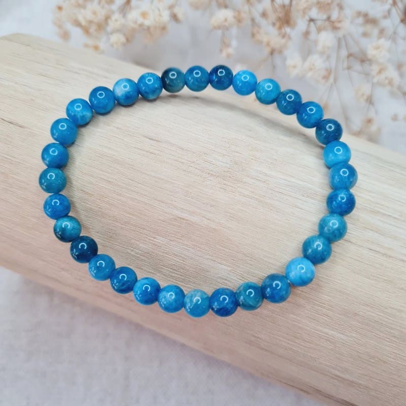 Apatit náramek 6-7 mm (komunikace, jasnovidnost, vitalita)