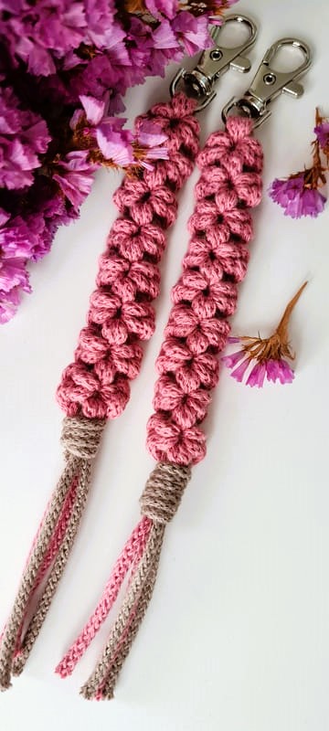 Klíčenka macramé KYTIČKY Blossom 