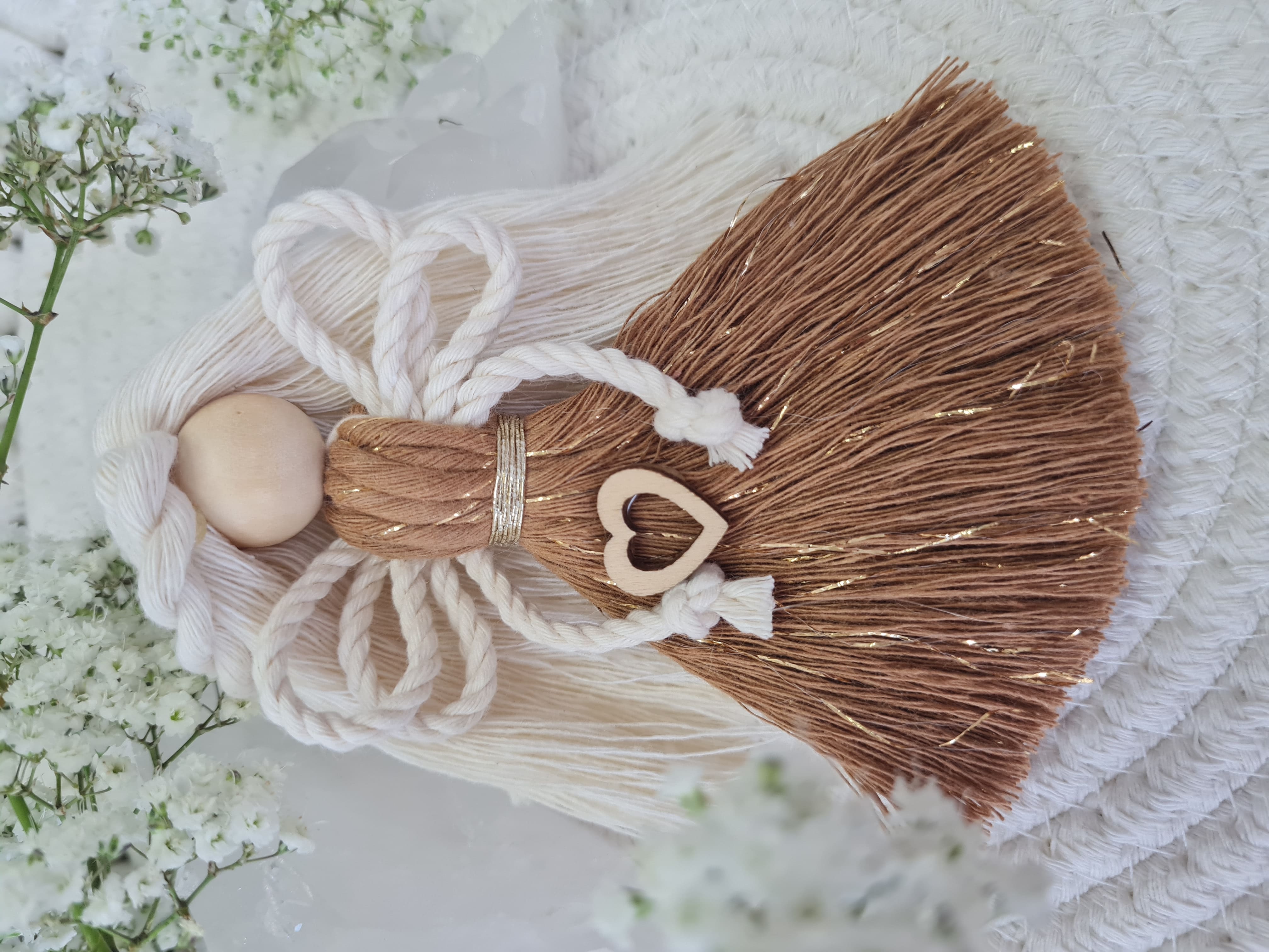 Anděl macramé Caramella