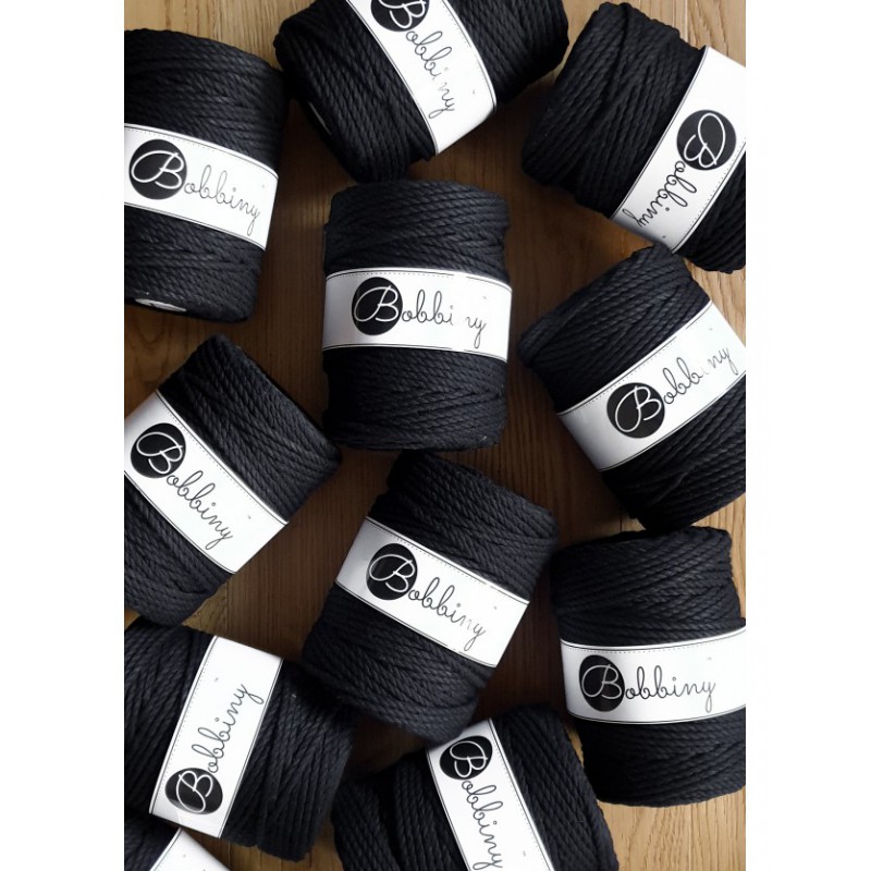 MACRAME 3PLY XXL ČERNÁ (BLACK)