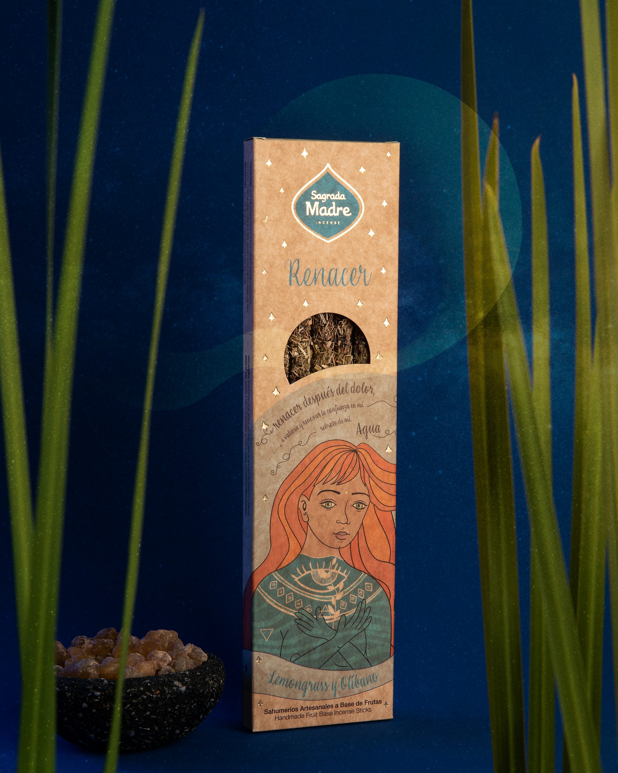 Vonné tyčinky Sagrada Madre 5 ELEMENTŮ – Voda – Znovuzrození