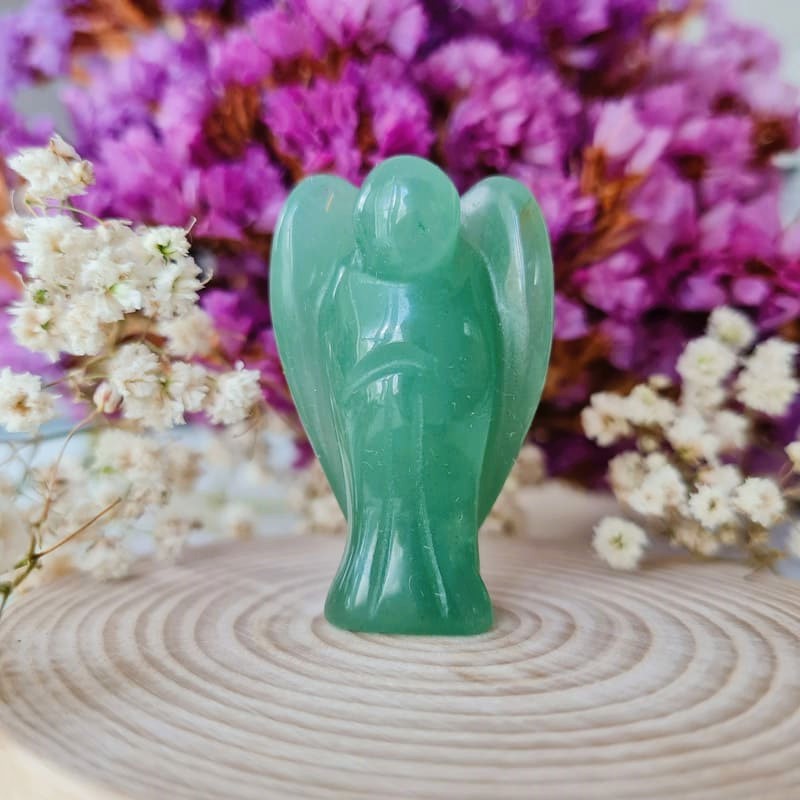 Avanturín anděl 4 cm (štěstí, prosperita, vedení po správné cestě)