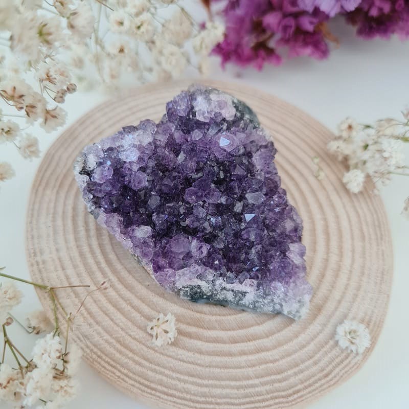 Ametyst drúza srdíčko Uruguay (ochrana, harmonie, čištění prostoru)