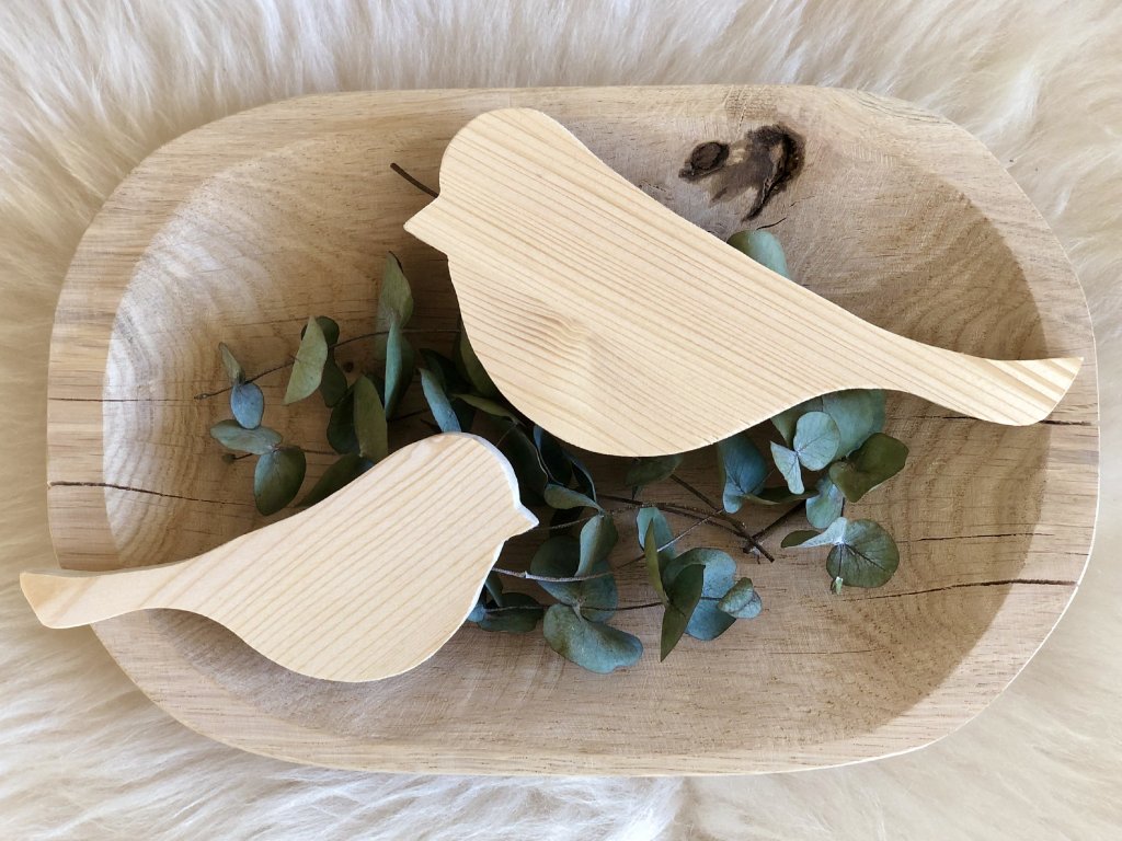 Dřevěný ptáček - vlaštovka