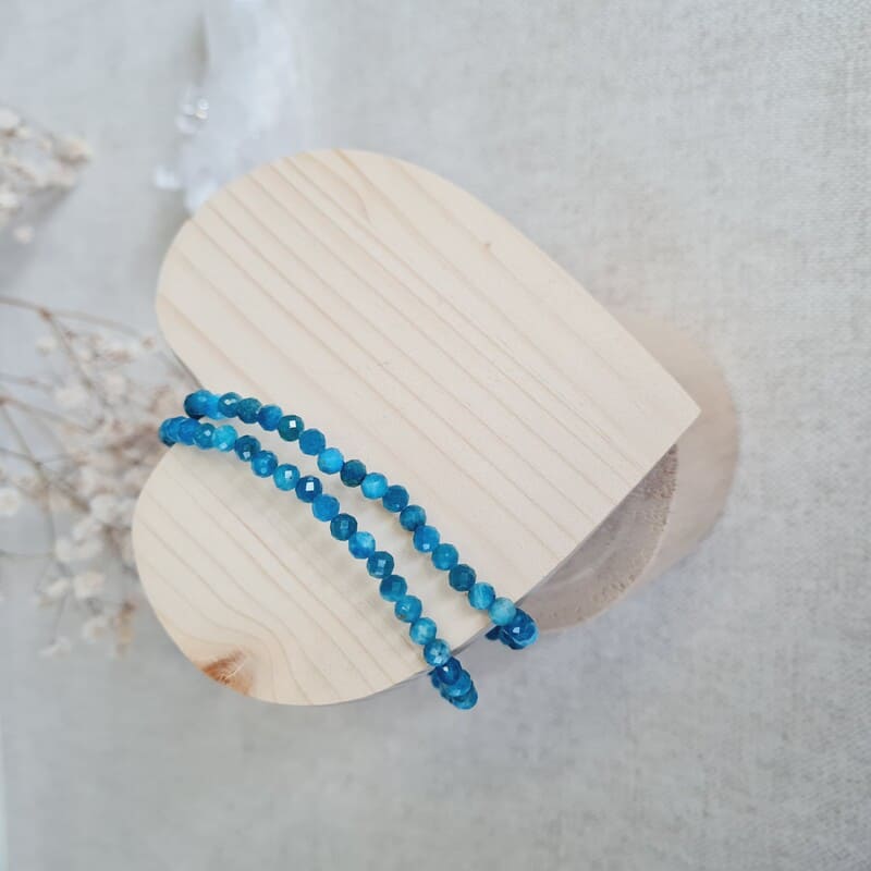 Apatit broušený náramek 4 mm (komunikace, jasnovidnost, vitalita)