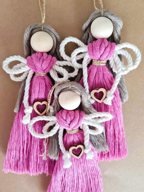 Anděl macramé ROSE