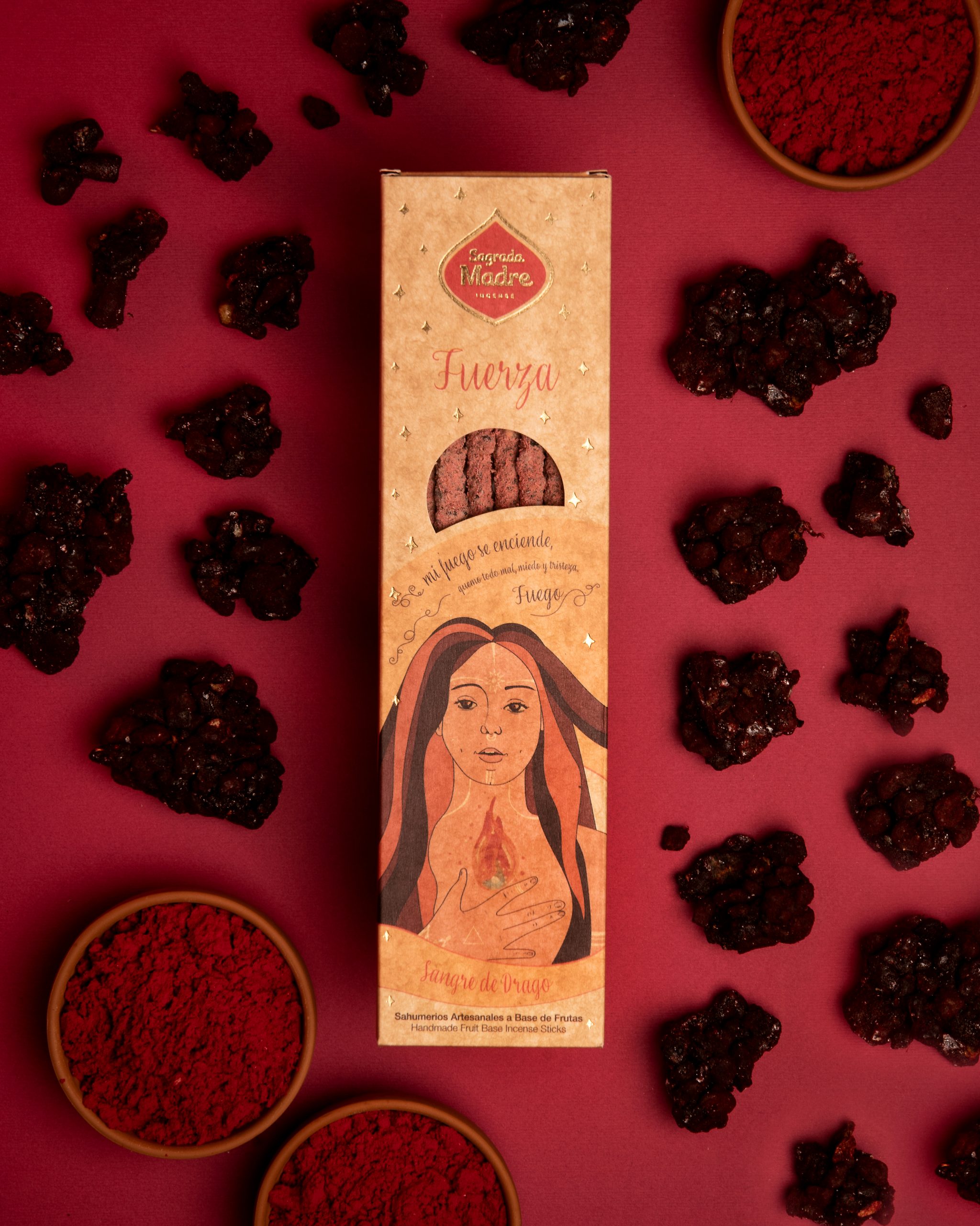 Vonné tyčinky Sagrada Madre 5 ELEMENTŮ – Oheň – Síla