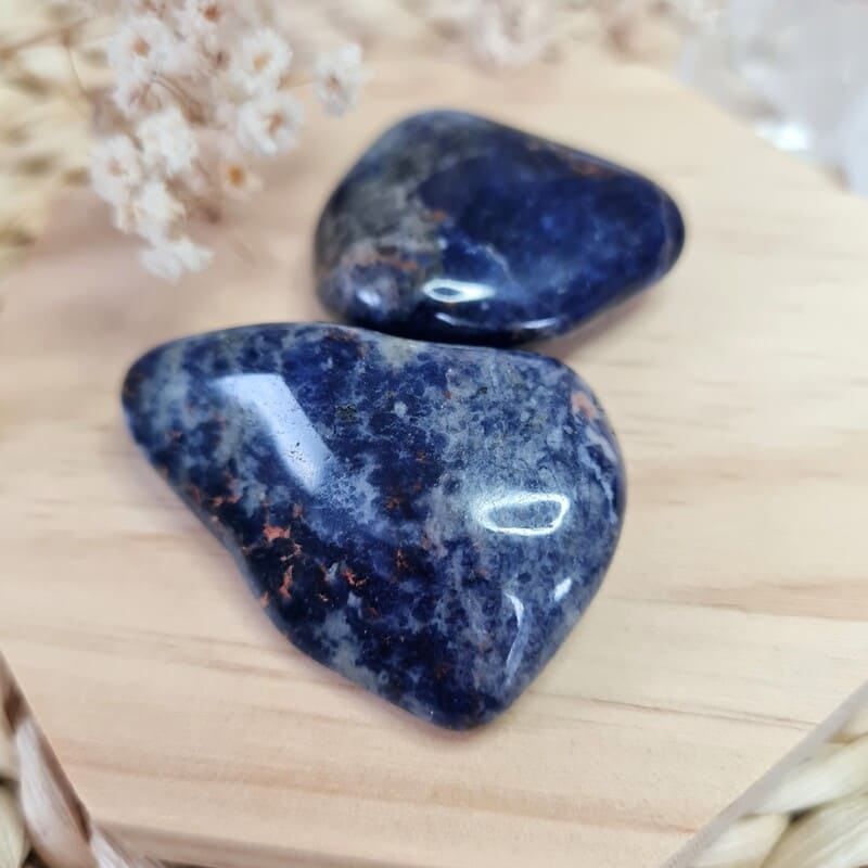 Tromlovaný Sodalit S velikost (komunikace, intuice, soustředění, sebevyjádření, duchovní vedení)